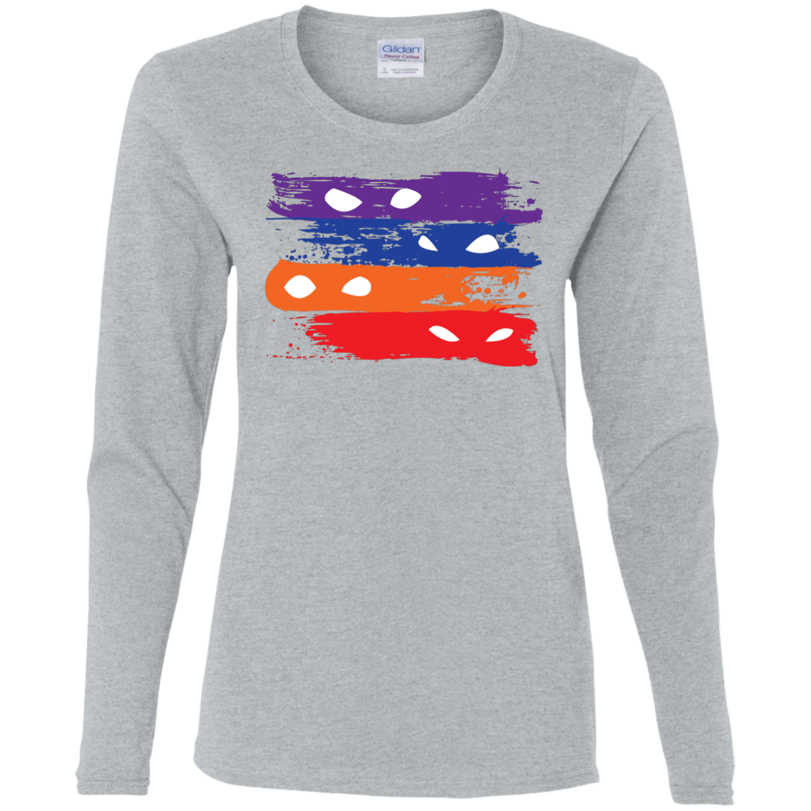 T-Shirts Sport Grey / S Ninja Flag Women's Long Sleeve T-Shirt