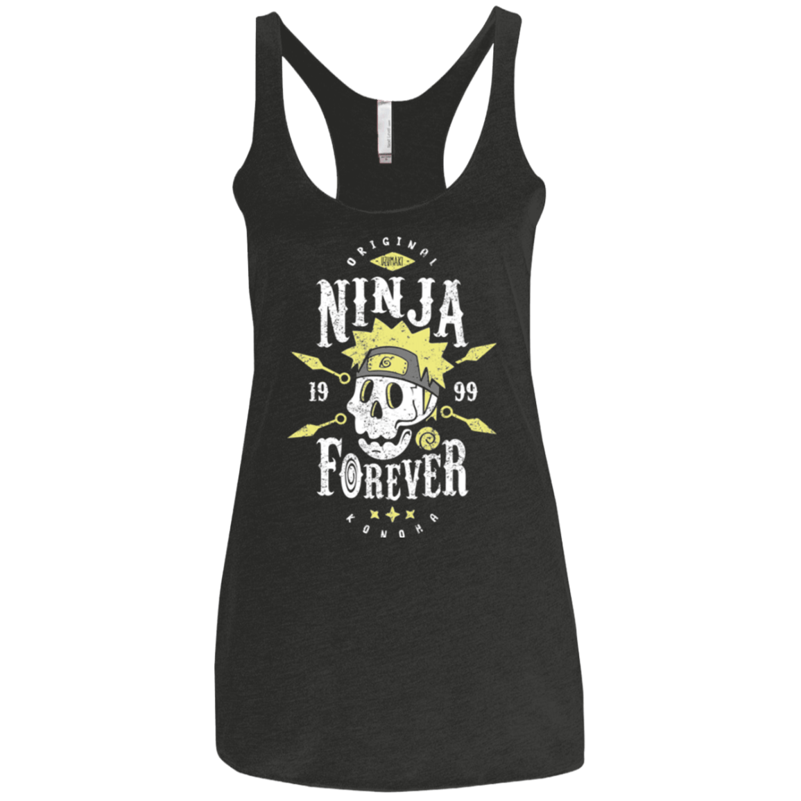 T-Shirts Vintage Black / X-Small Ninja Forever Women's Triblend Racerback Tank