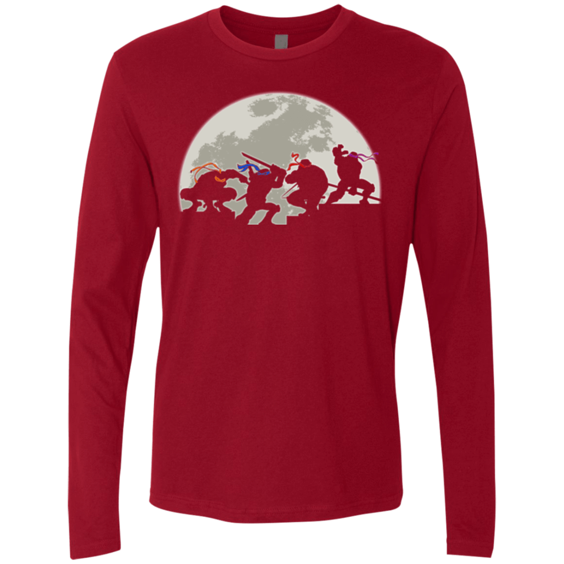 T-Shirts Cardinal / Small Ninja Men's Premium Long Sleeve