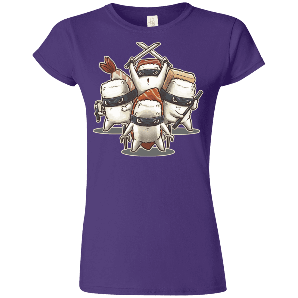 T-Shirts Purple / S Ninja Sushi Junior Slimmer-Fit T-Shirt
