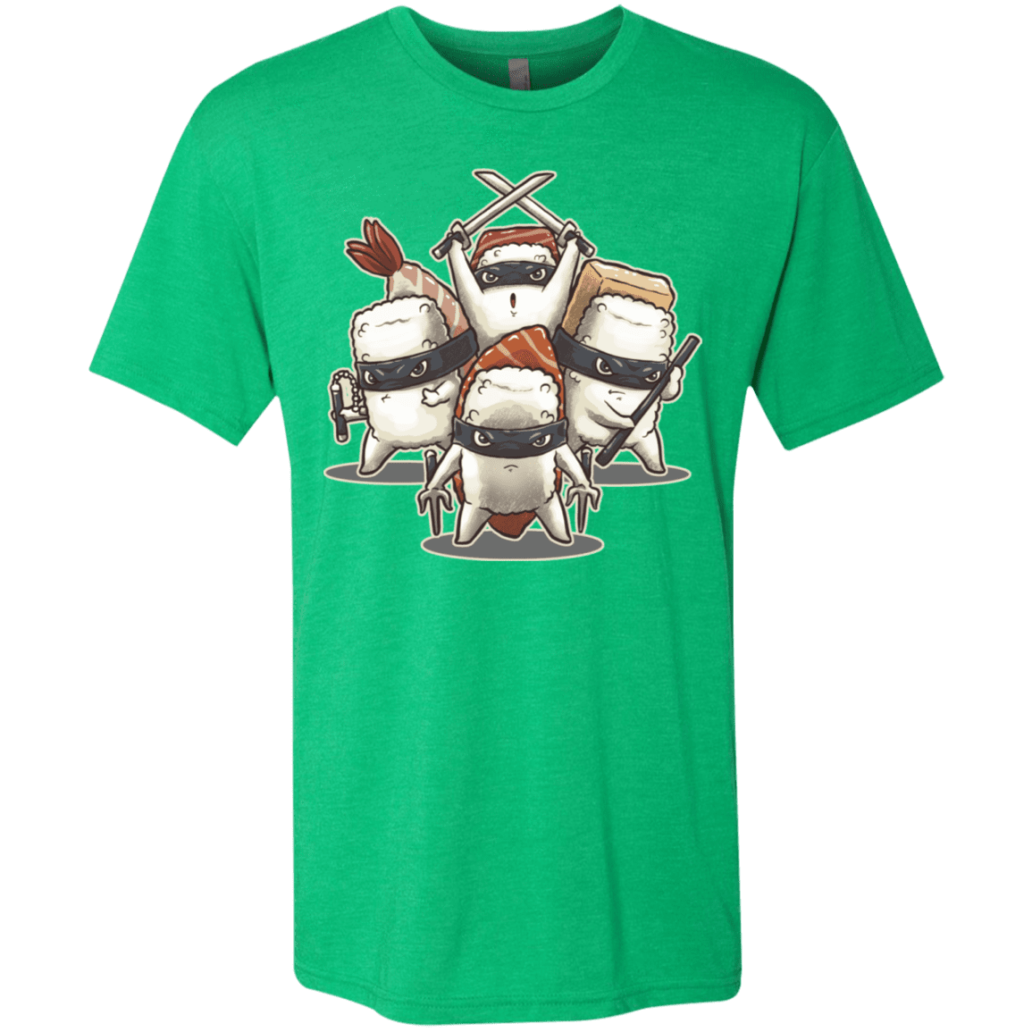 T-Shirts Envy / S Ninja Sushi Men's Triblend T-Shirt