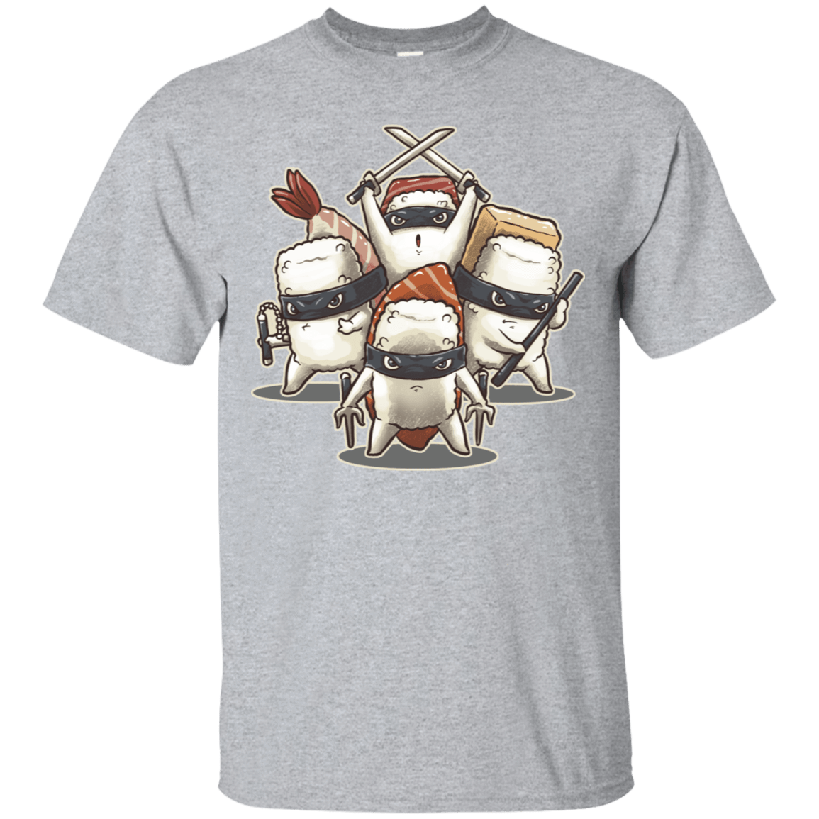 T-Shirts Sport Grey / S Ninja Sushi T-Shirt