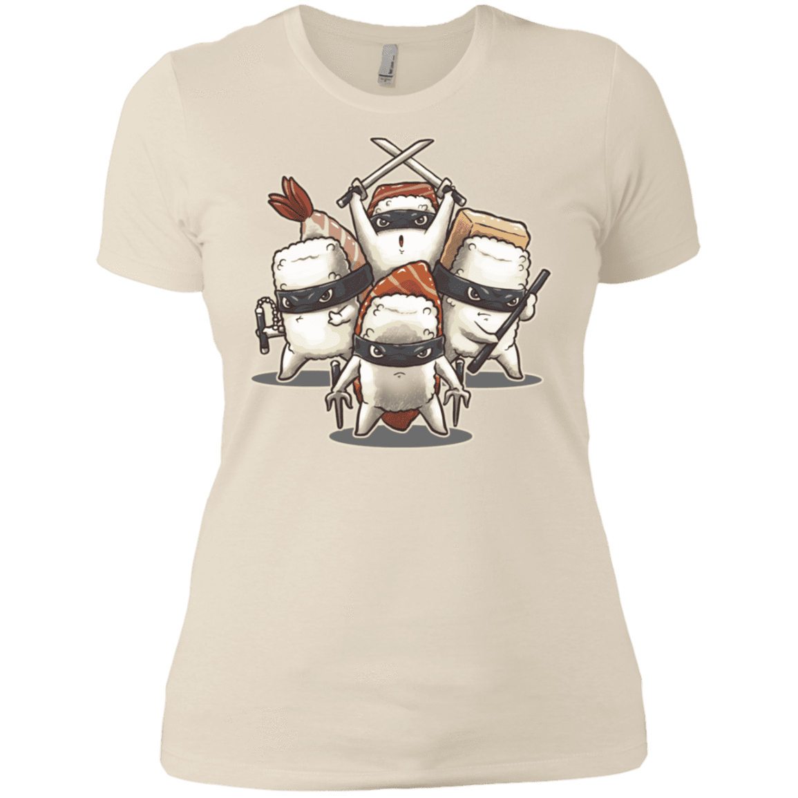 T-Shirts Ivory/ / X-Small Ninja Sushi Women's Premium T-Shirt
