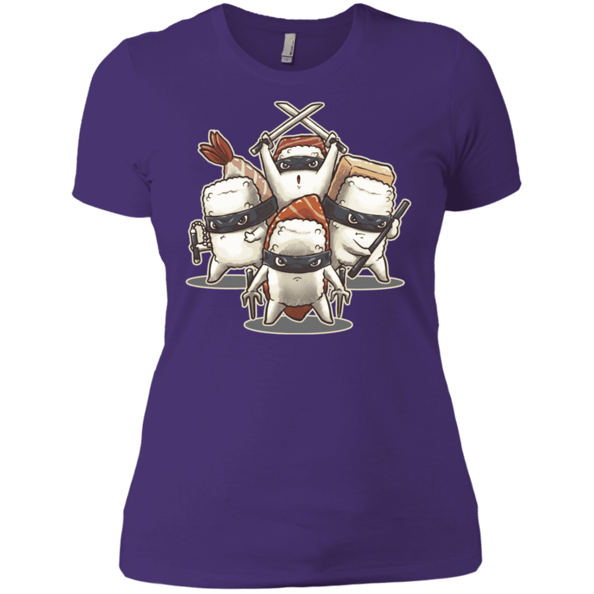 T-Shirts Purple Rush/ / X-Small Ninja Sushi Women's Premium T-Shirt