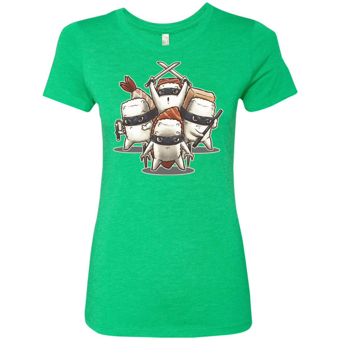 T-Shirts Envy / S Ninja Sushi Women's Triblend T-Shirt