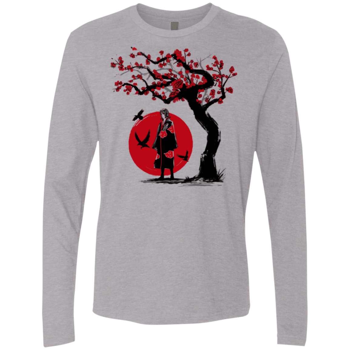 T-Shirts Heather Grey / Small Ninja under the sun Men's Premium Long Sleeve