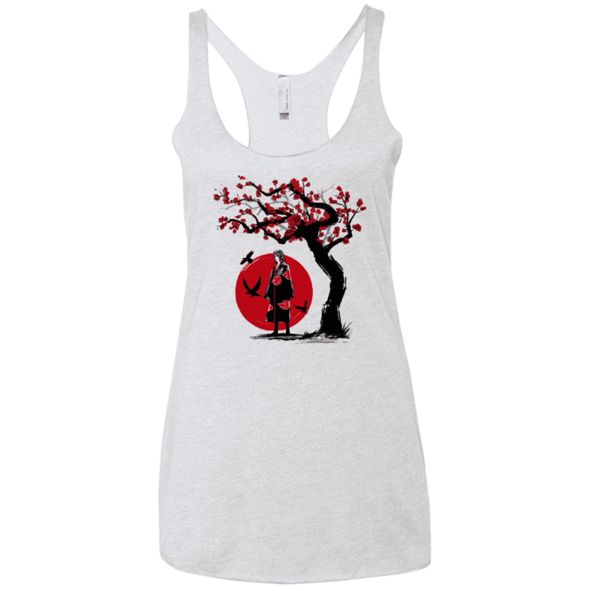 T-Shirts Heather White / X-Small Ninja under the sun Women's Triblend Racerback Tank