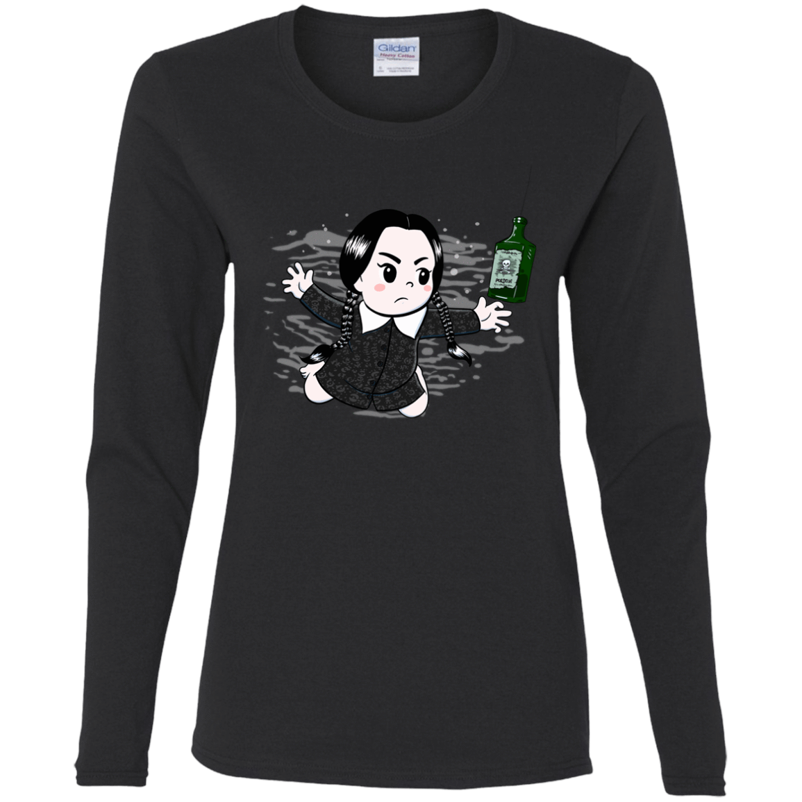T-Shirts Black / S NirvAddams Women's Long Sleeve T-Shirt
