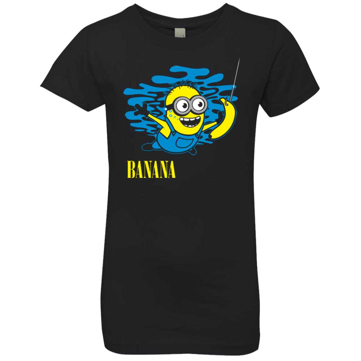 T-Shirts Black / YXS Nirvana Banana Girls Premium T-Shirt
