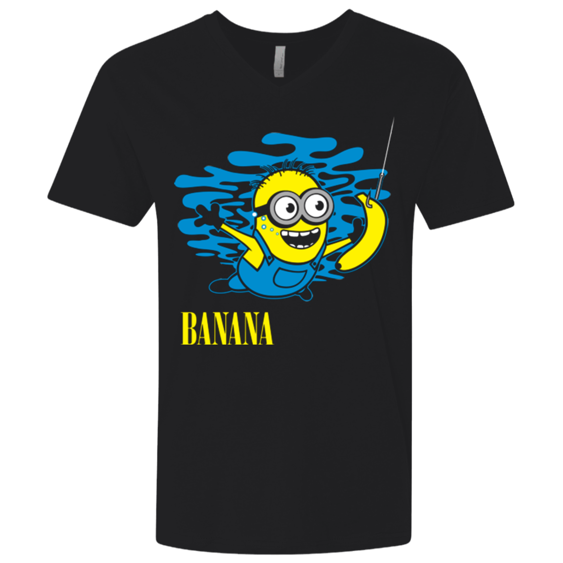 T-Shirts Black / X-Small Nirvana Banana Men's Premium V-Neck