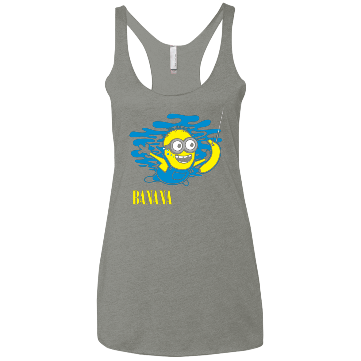 T-Shirts Venetian Grey / X-Small Nirvana Banana Women's Triblend Racerback Tank