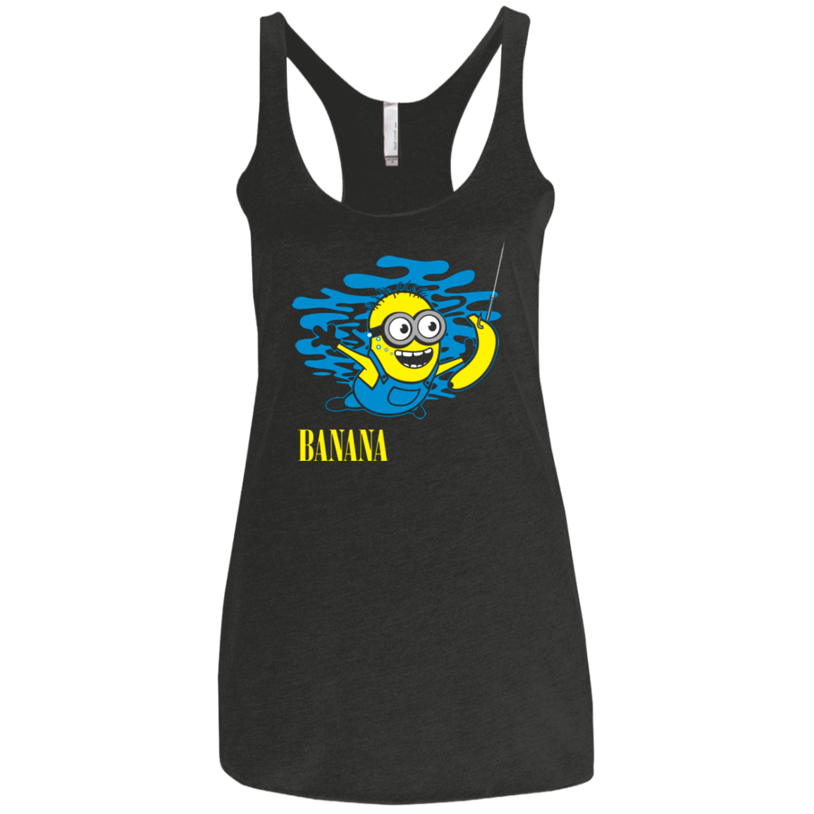 T-Shirts Vintage Black / X-Small Nirvana Banana Women's Triblend Racerback Tank