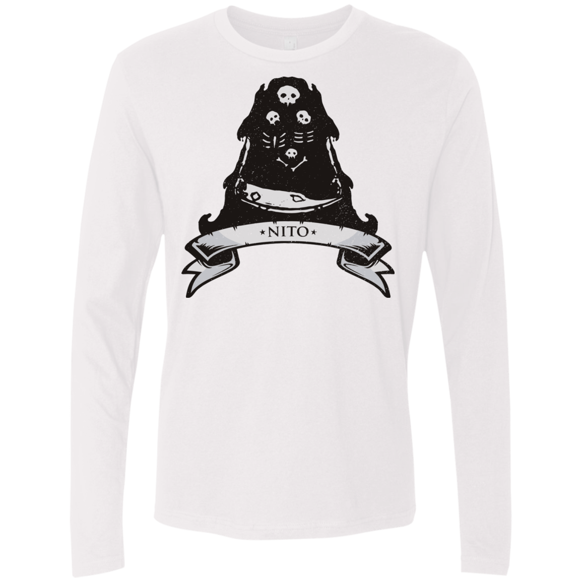 T-Shirts White / Small Nito Men's Premium Long Sleeve