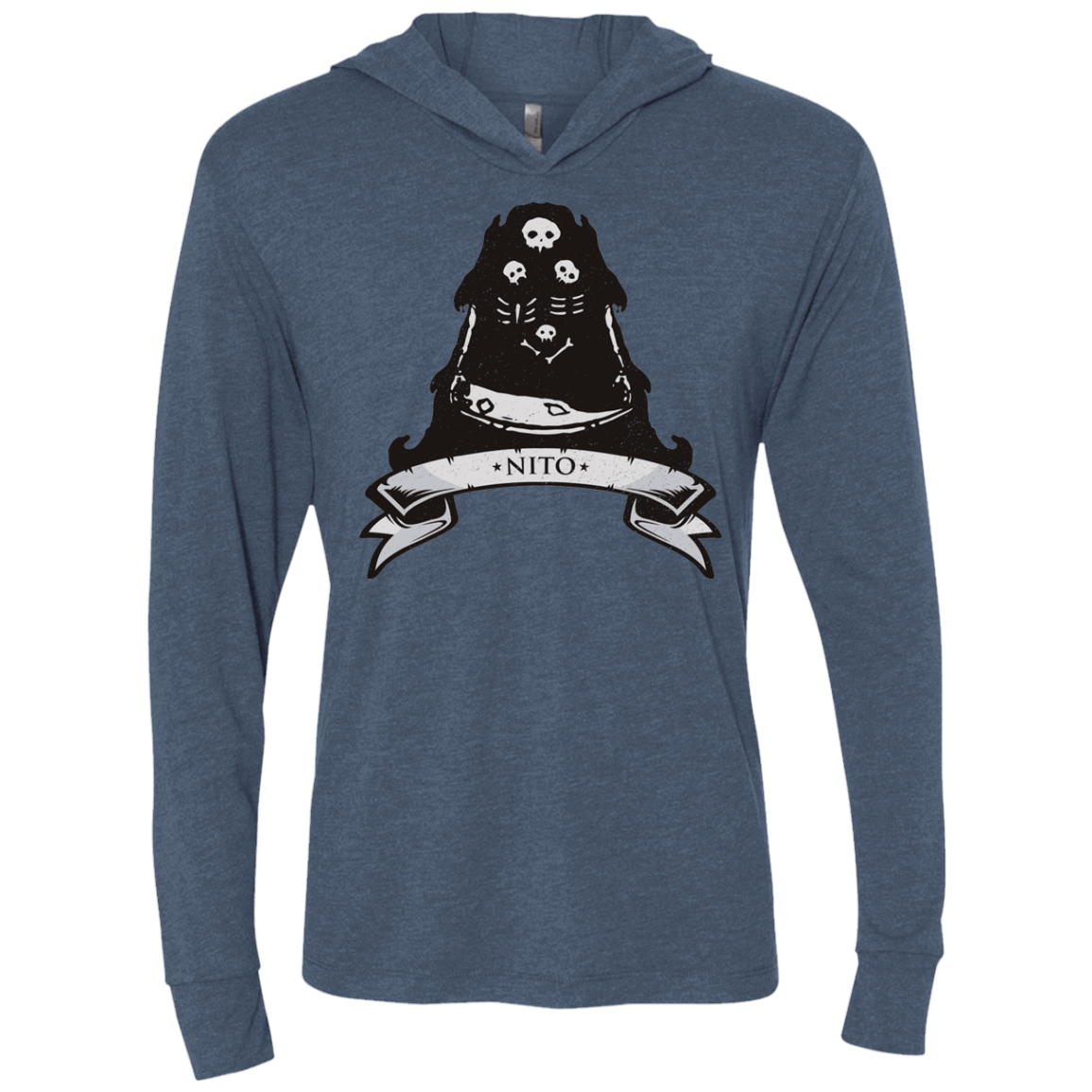 T-Shirts Indigo / X-Small Nito Triblend Long Sleeve Hoodie Tee