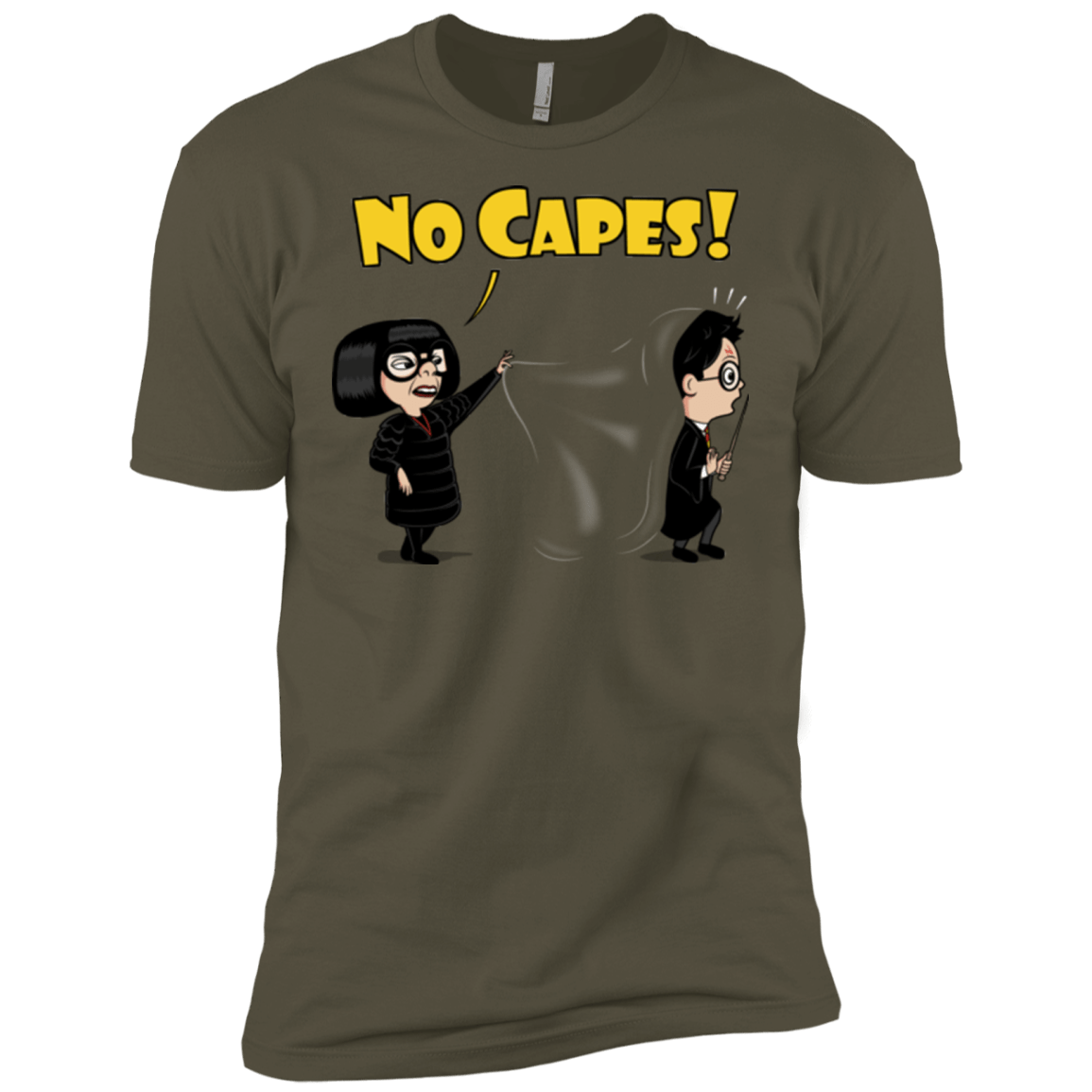 T-Shirts Military Green / X-Small No Capes Men's Premium T-Shirt
