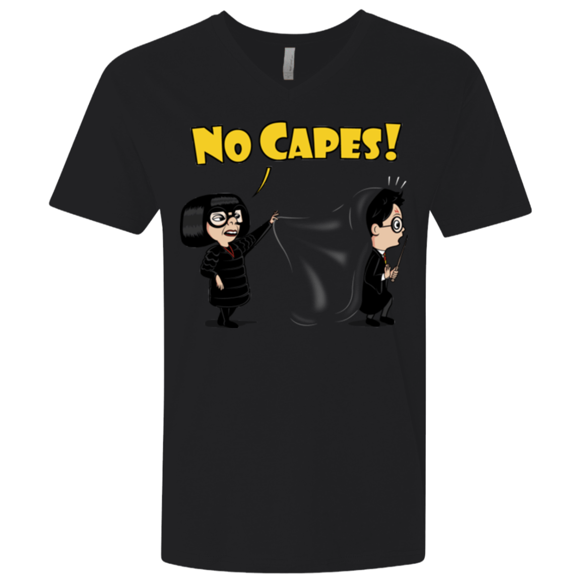 T-Shirts Black / X-Small No Capes Men's Premium V-Neck
