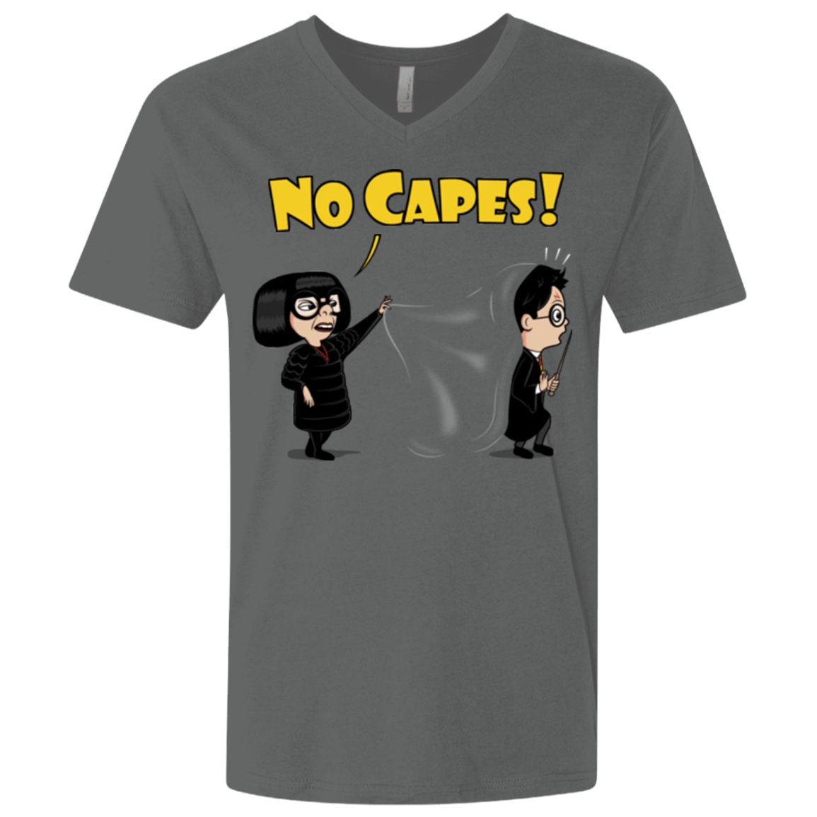 T-Shirts Heavy Metal / X-Small No Capes Men's Premium V-Neck