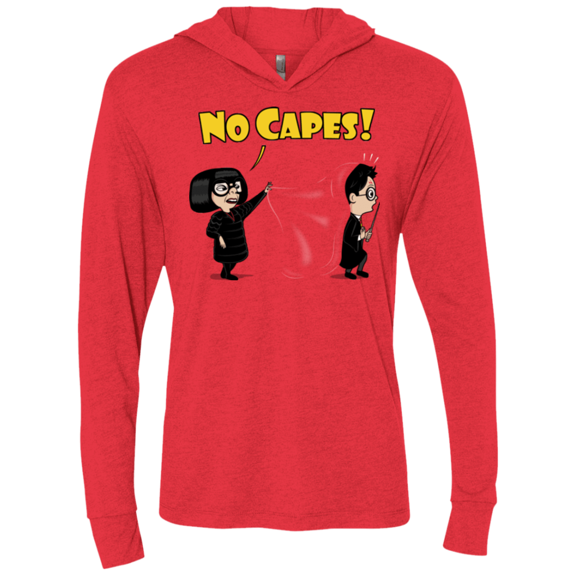 T-Shirts Vintage Red / X-Small No Capes Triblend Long Sleeve Hoodie Tee