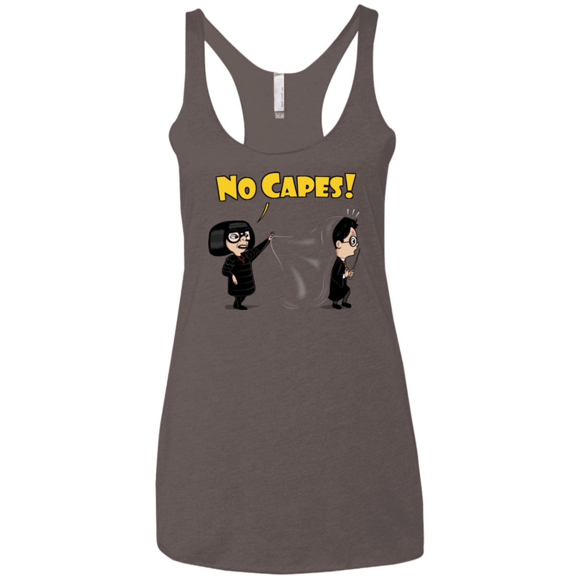 T-Shirts Macchiato / X-Small No Capes Women's Triblend Racerback Tank