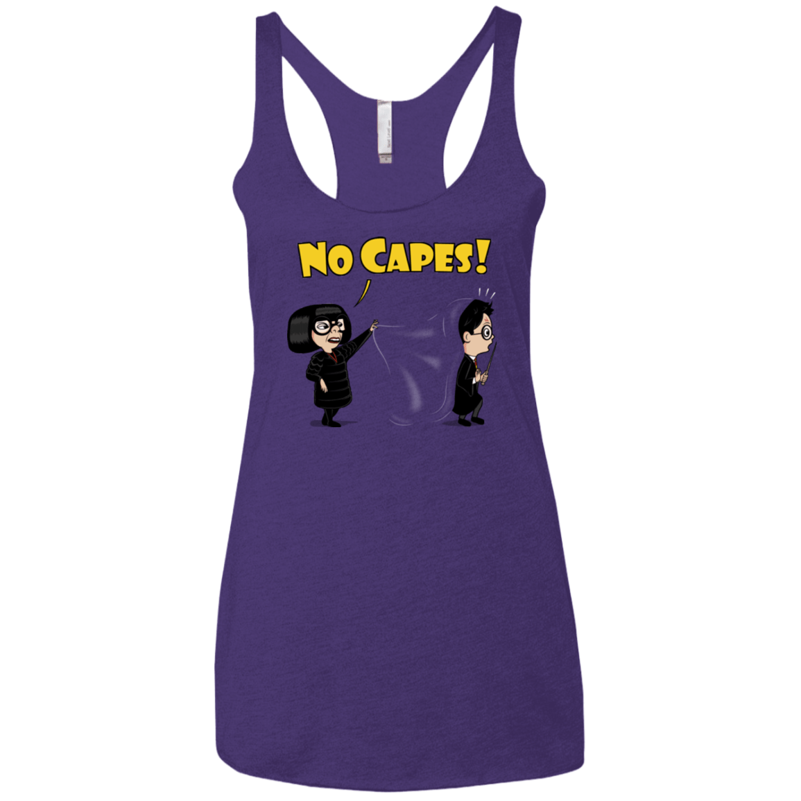 T-Shirts Purple Rush / X-Small No Capes Women's Triblend Racerback Tank
