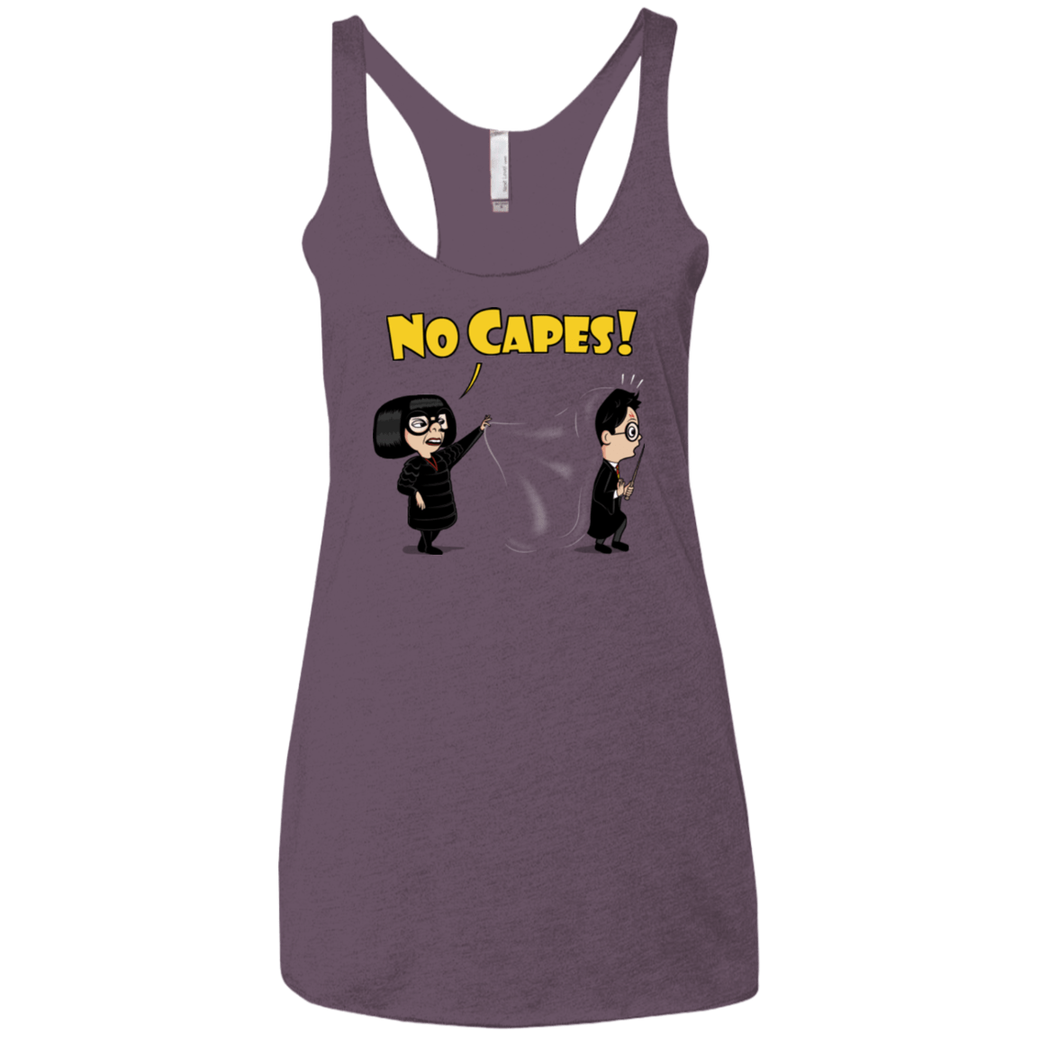 T-Shirts Vintage Purple / X-Small No Capes Women's Triblend Racerback Tank