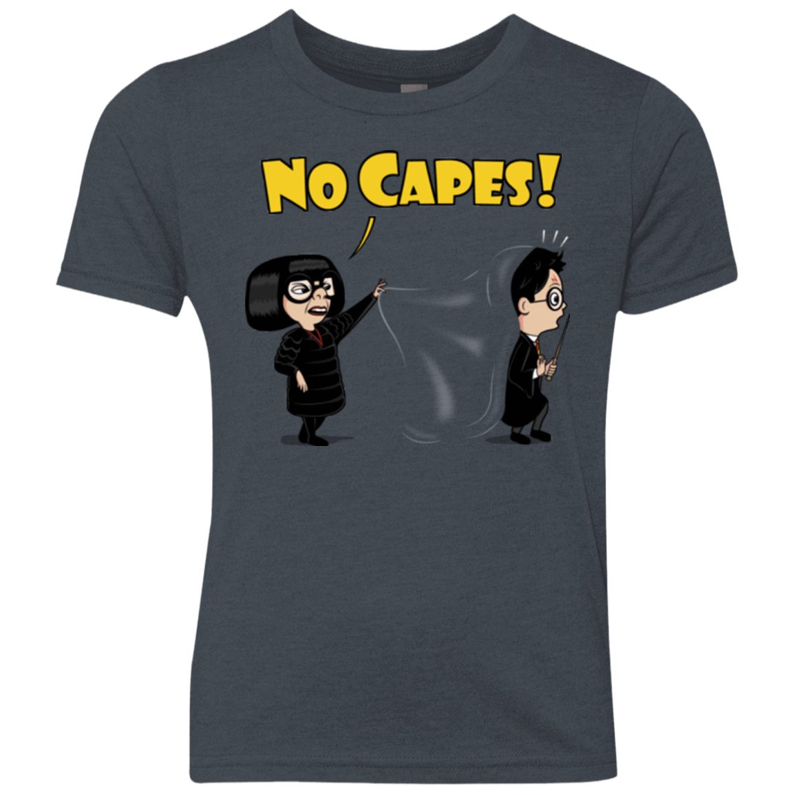 T-Shirts Vintage Navy / YXS No Capes Youth Triblend T-Shirt