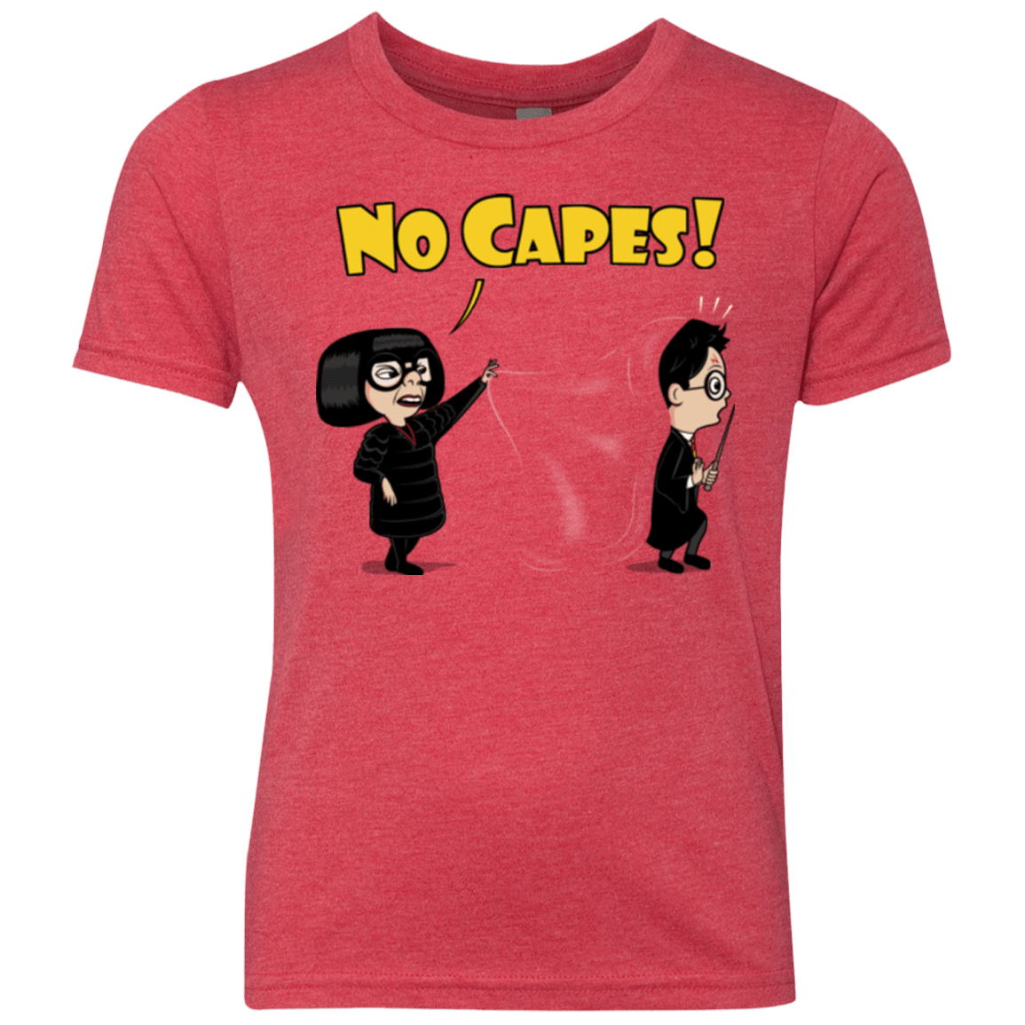 T-Shirts Vintage Red / YXS No Capes Youth Triblend T-Shirt