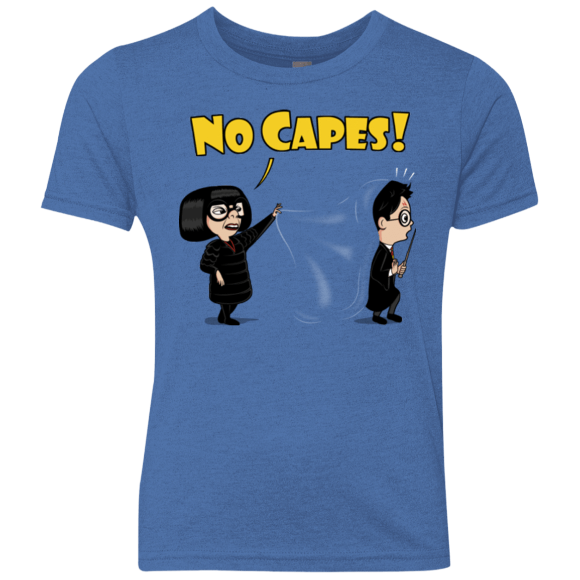 T-Shirts Vintage Royal / YXS No Capes Youth Triblend T-Shirt