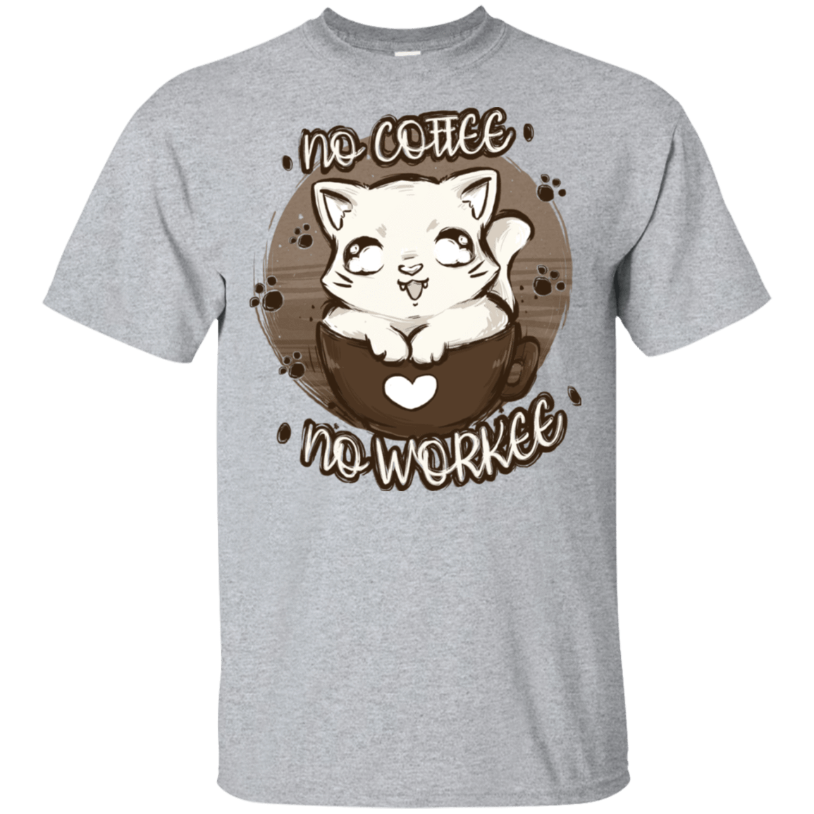 T-Shirts Sport Grey / S No Coffee No Workee T-Shirt