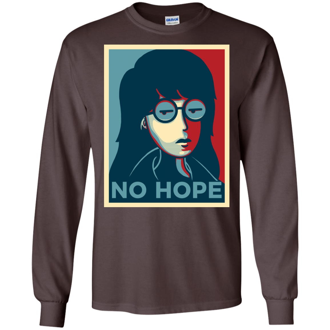 T-Shirts Dark Chocolate / S No Life. No Hope. No Future Men's Long Sleeve T-Shirt