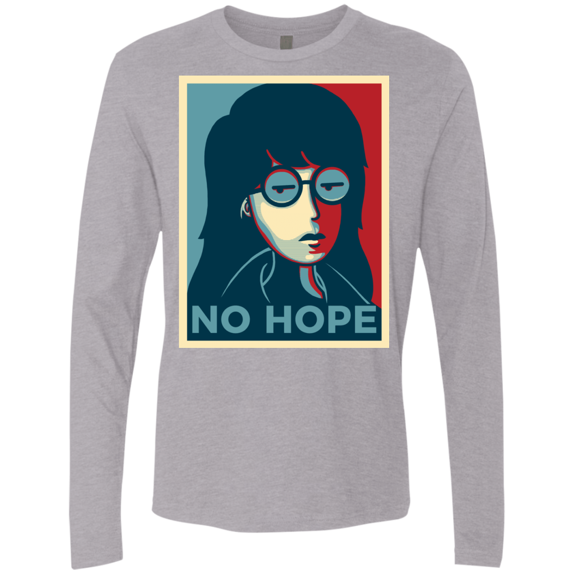 T-Shirts Heather Grey / S No Life. No Hope. No Future Men's Premium Long Sleeve