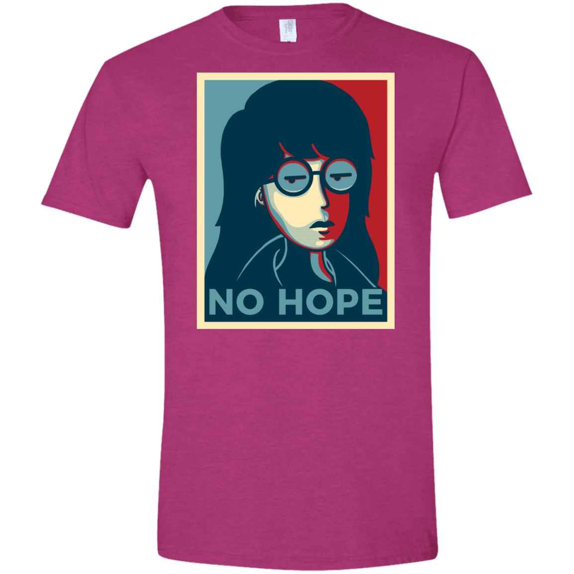 T-Shirts Antique Heliconia / S No Life. No Hope. No Future Men's Semi-Fitted Softstyle