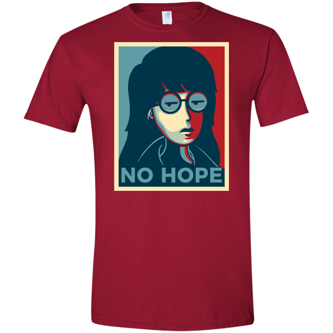 T-Shirts Cardinal Red / S No Life. No Hope. No Future Men's Semi-Fitted Softstyle