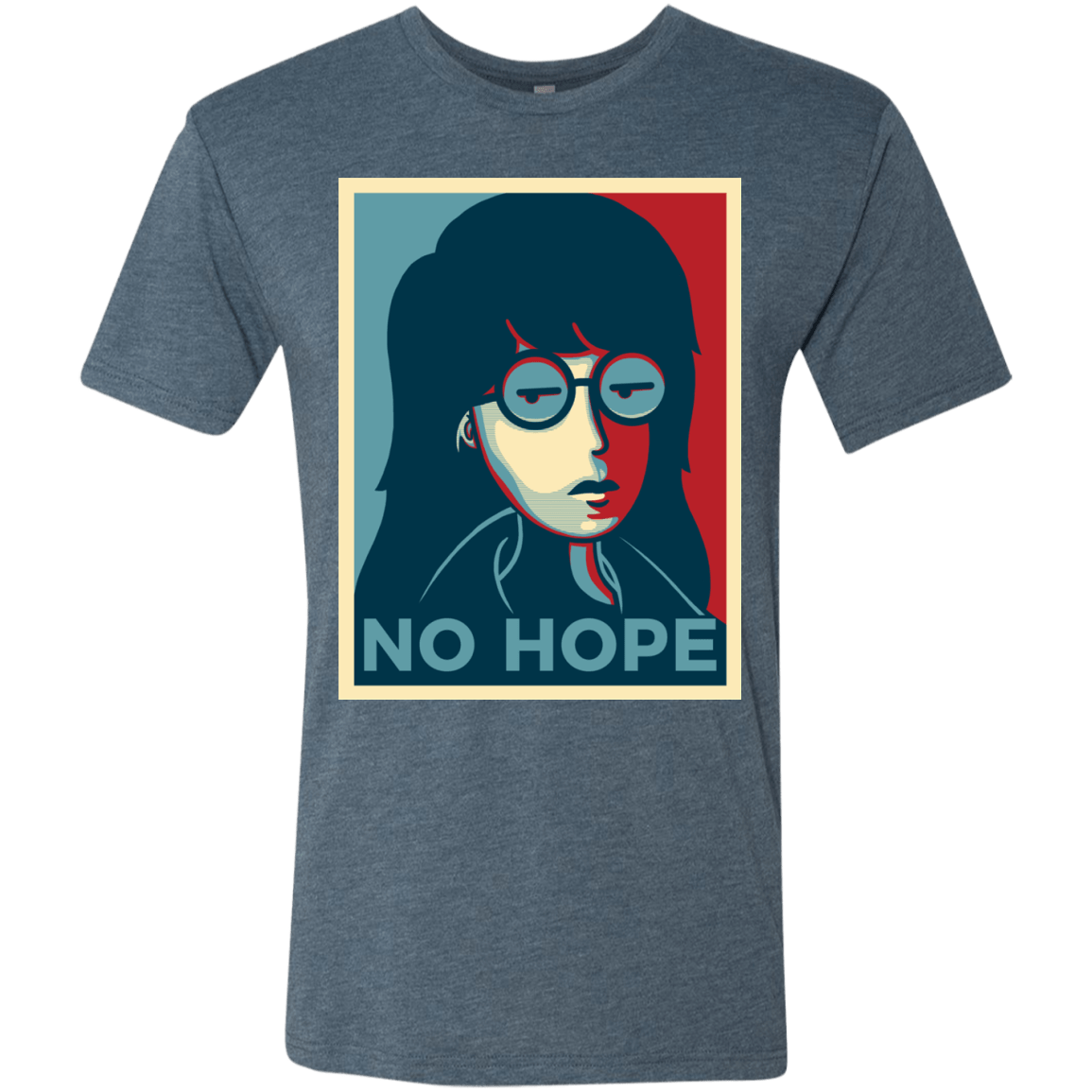 T-Shirts Indigo / S No Life. No Hope. No Future Men's Triblend T-Shirt