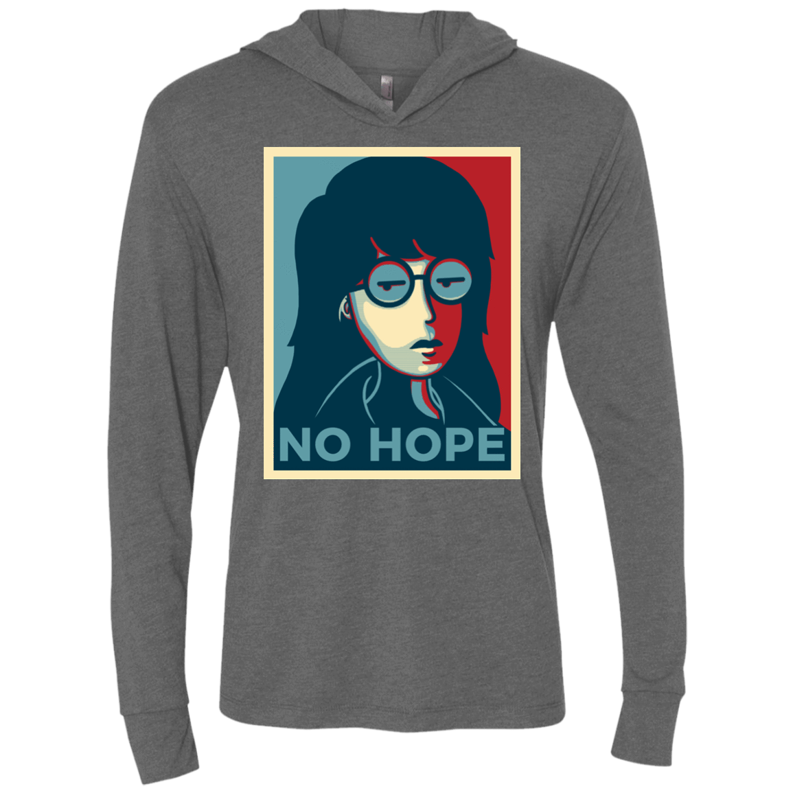 T-Shirts Premium Heather / X-Small No Life. No Hope. No Future Triblend Long Sleeve Hoodie Tee