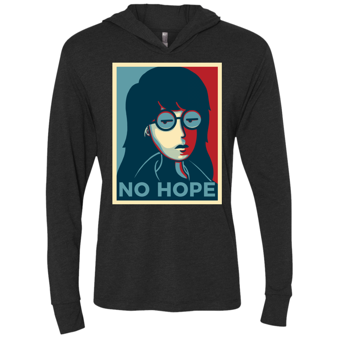 T-Shirts Vintage Black / X-Small No Life. No Hope. No Future Triblend Long Sleeve Hoodie Tee