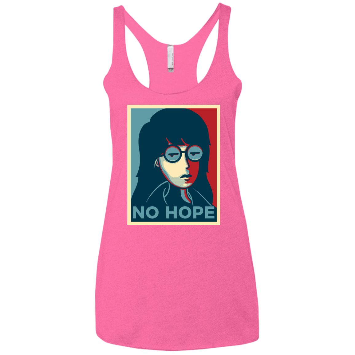 T-Shirts Vintage Pink / X-Small No Life. No Hope. No Future Women's Triblend Racerback Tank