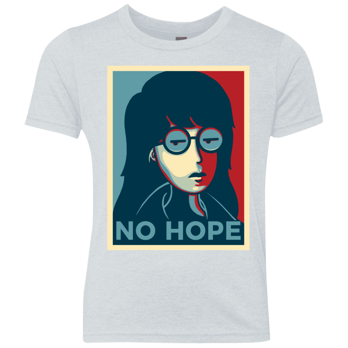T-Shirts Heather White / YXS No Life. No Hope. No Future Youth Triblend T-Shirt