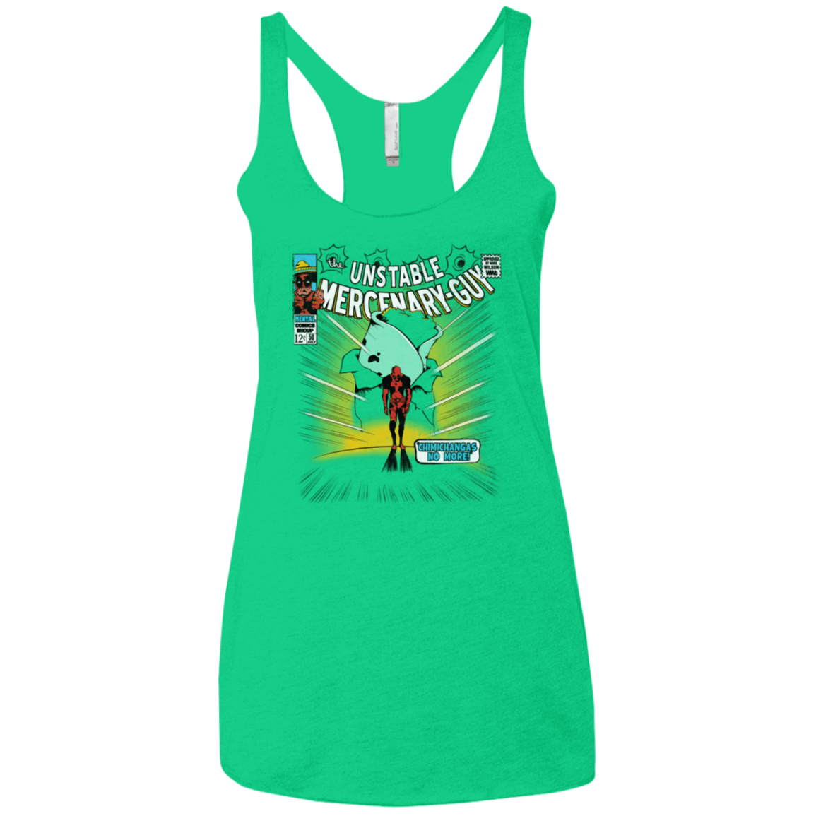 T-Shirts Envy / X-Small No More Women's Triblend Racerback Tank