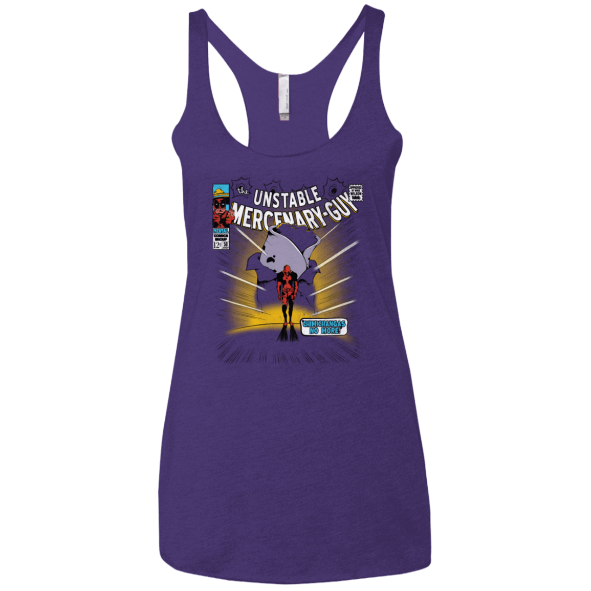 T-Shirts Purple / X-Small No More Women's Triblend Racerback Tank