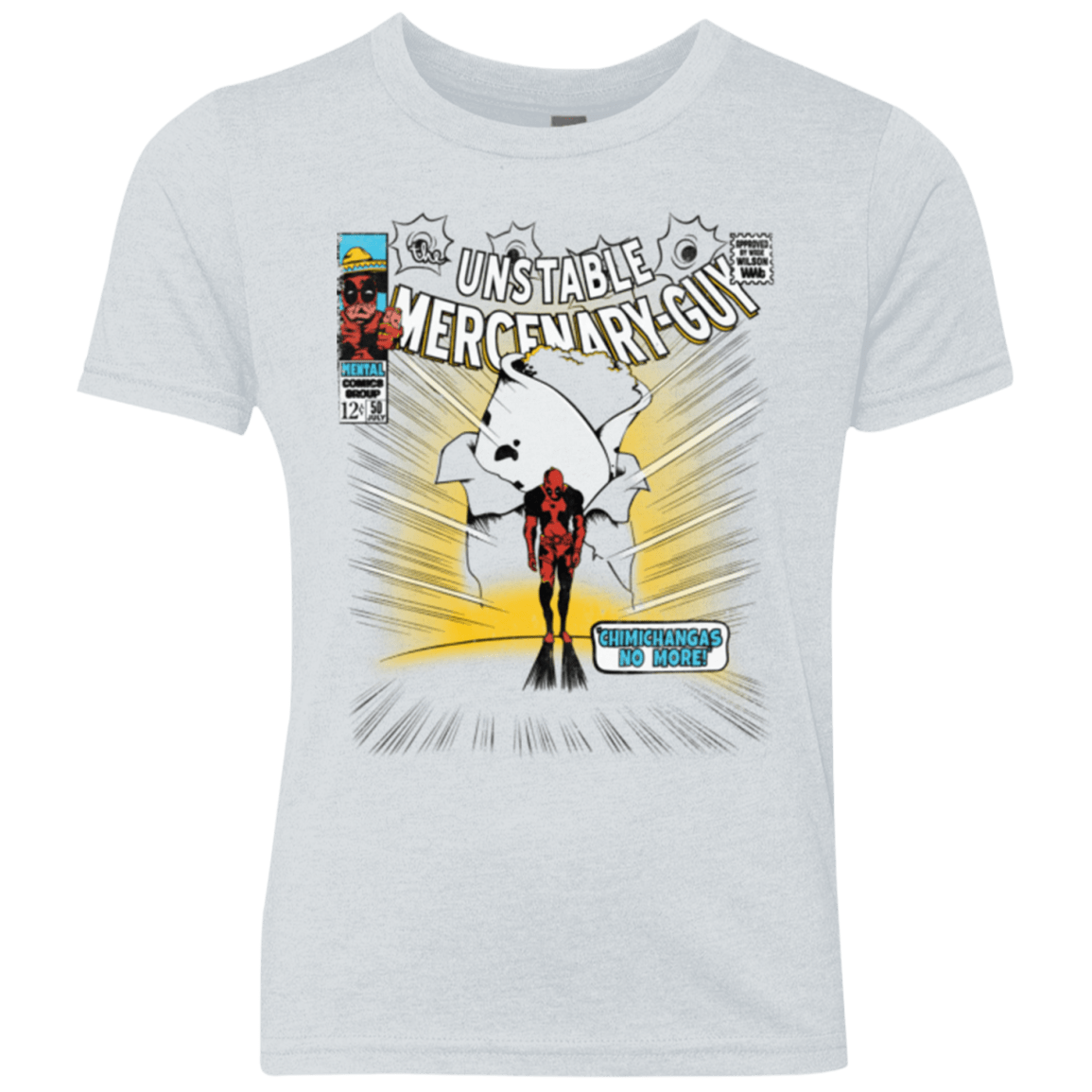 T-Shirts Heather White / YXS No More Youth Triblend T-Shirt