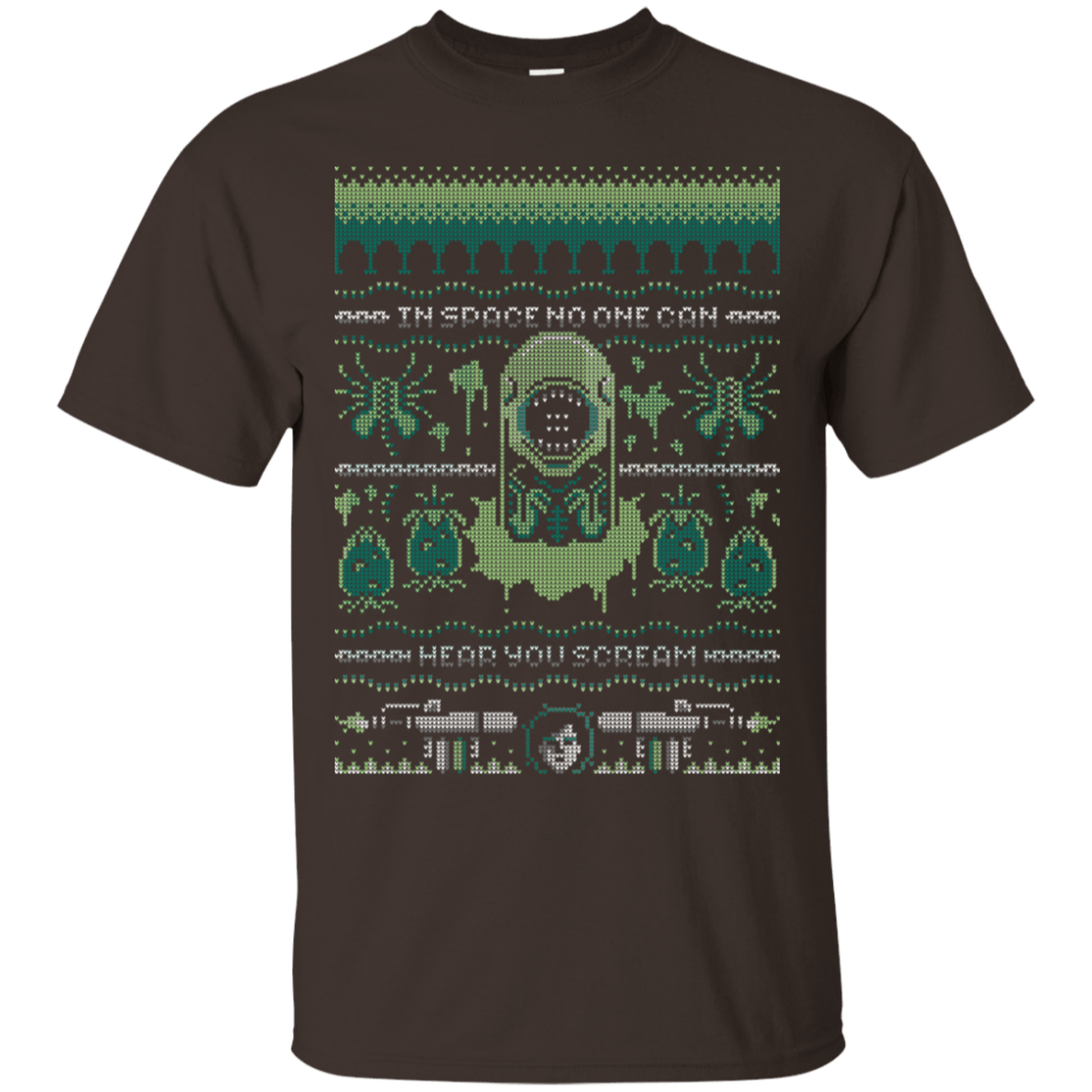 T-Shirts Dark Chocolate / S No One Can Hear You Scream T-Shirt