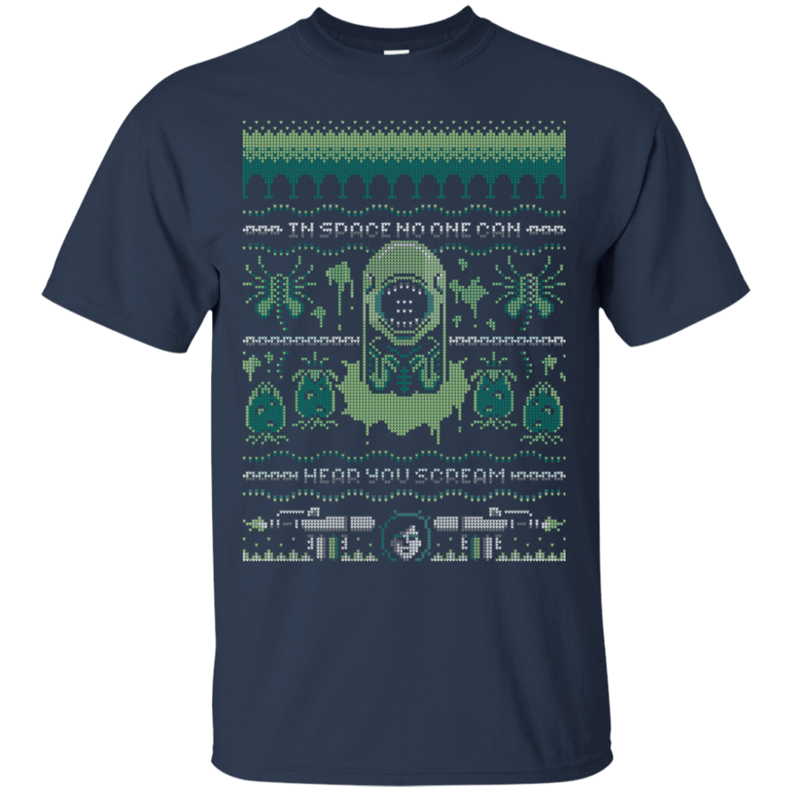 T-Shirts Navy / S No One Can Hear You Scream T-Shirt