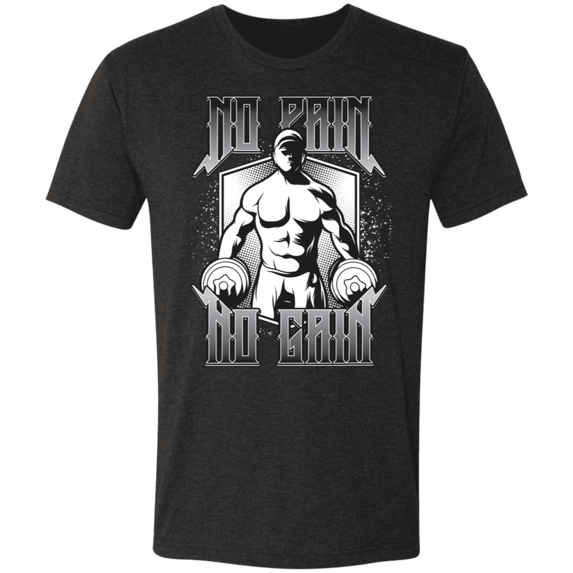 T-Shirts Vintage Black / S No Pain No Gain Men's Triblend T-Shirt