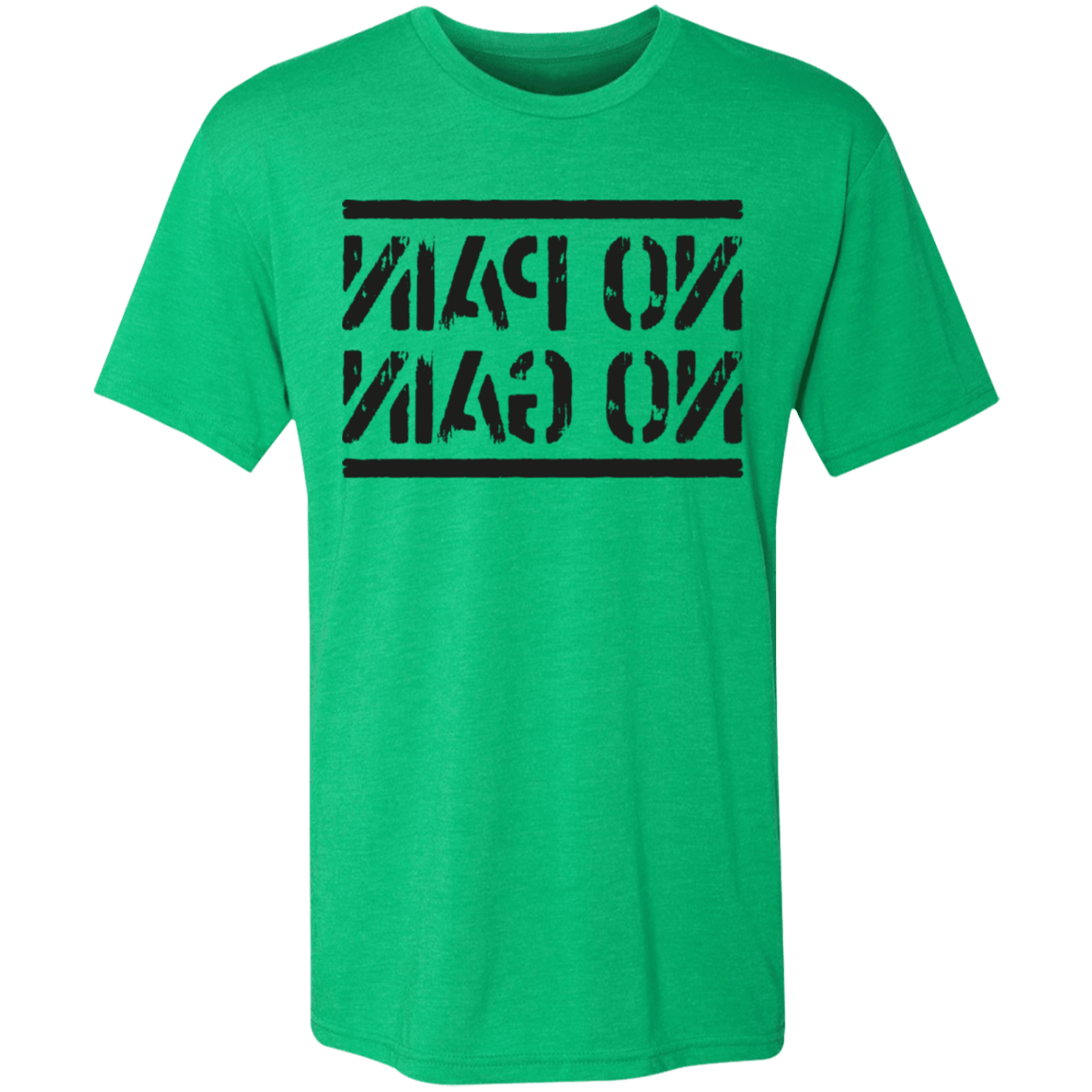 T-Shirts Envy / S No Pain No Gain Mirrored Workout Men's Triblend T-Shirt