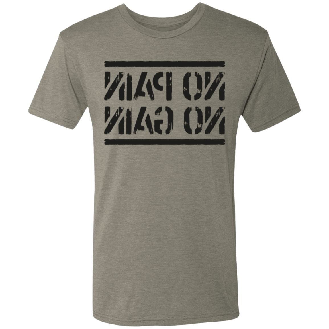 T-Shirts Venetian Grey / S No Pain No Gain Mirrored Workout Men's Triblend T-Shirt