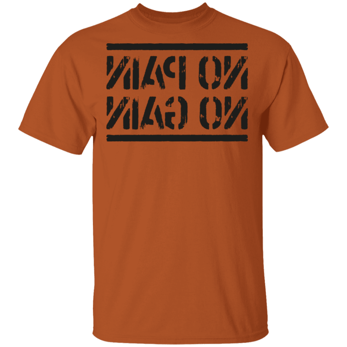 T-Shirts Texas Orange / S No Pain No Gain Mirrored Workout T-Shirt