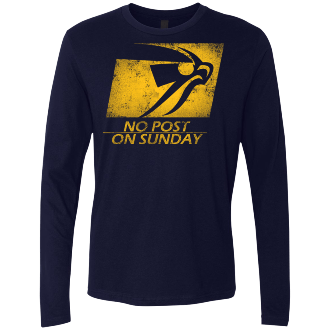 T-Shirts Midnight Navy / Small No Post On Sunday Men's Premium Long Sleeve