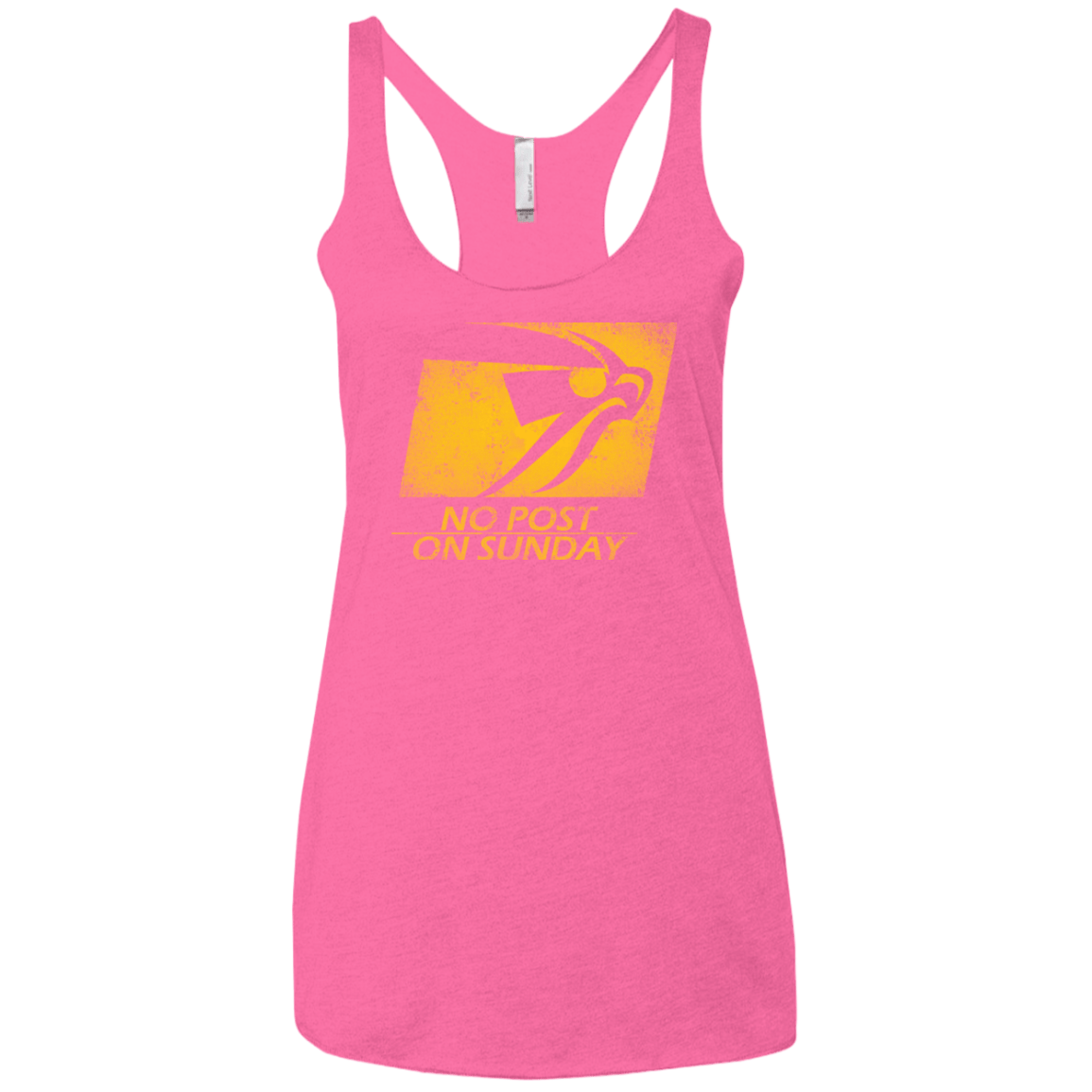 No Post On Sunday Women's Triblend Racerback Tank