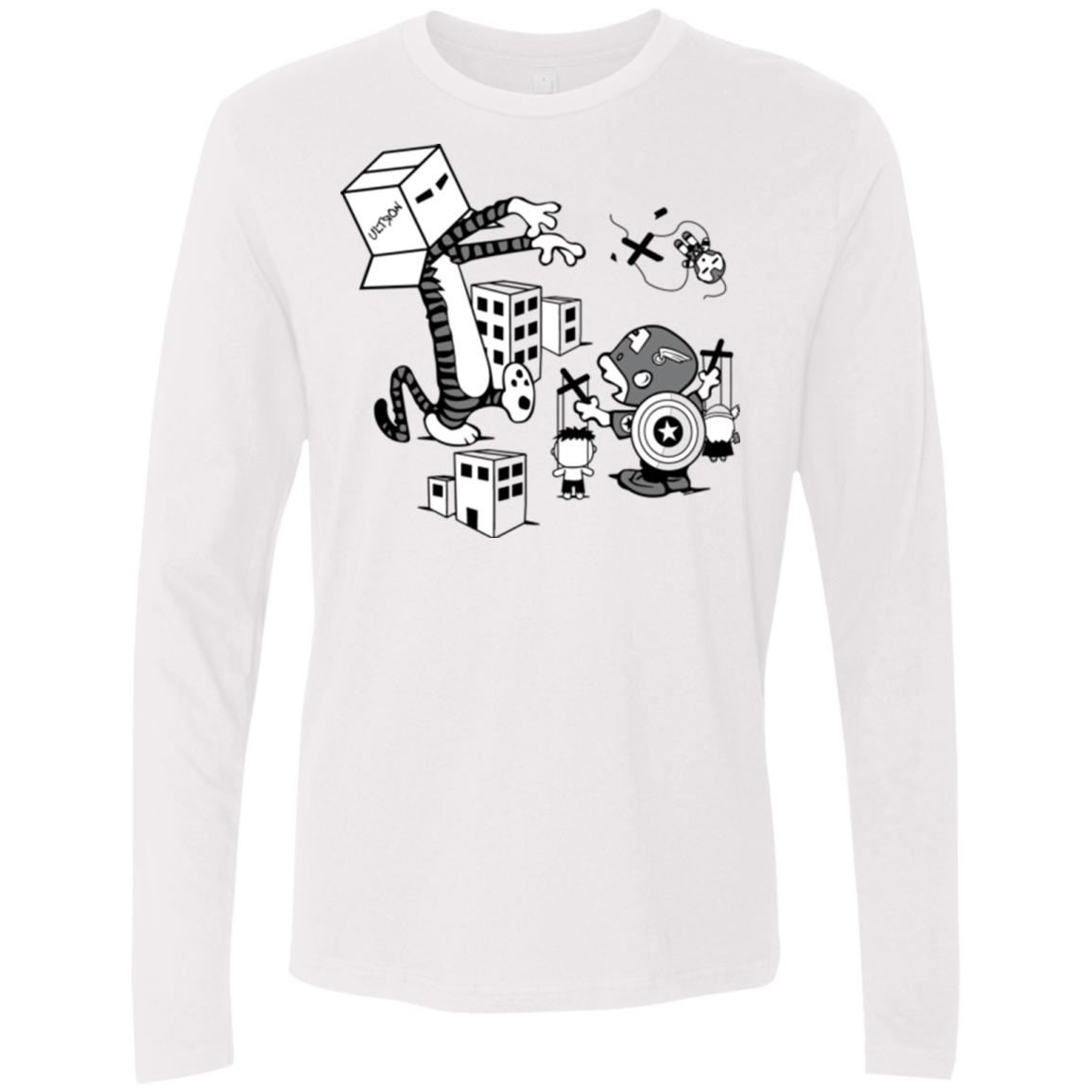 T-Shirts White / Small No Strings Attached Men's Premium Long Sleeve